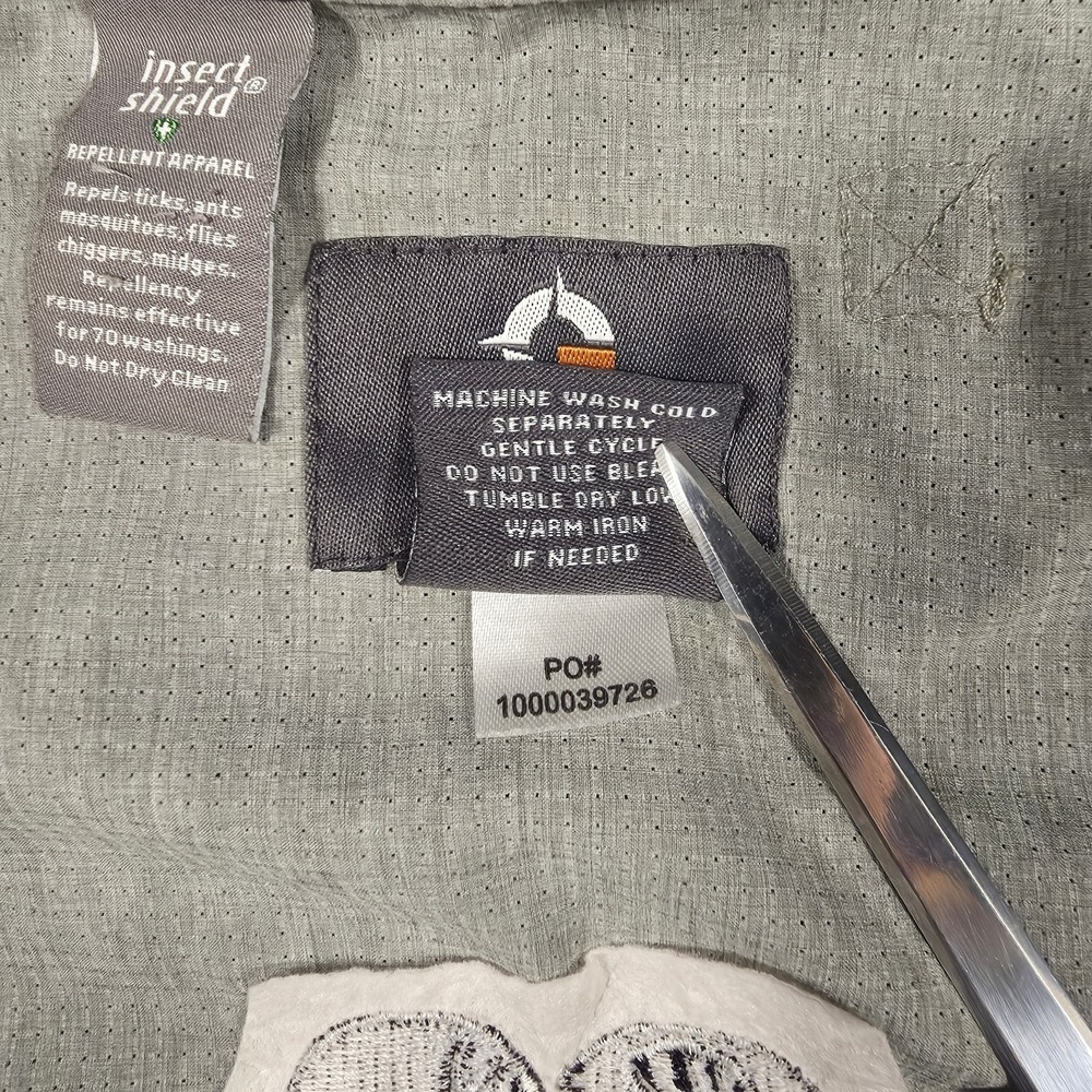 Guide Gear Men's Hunting Shirt Gray Large Insect Shield Ripstop Pheasant Fest - Picture 8 of 13